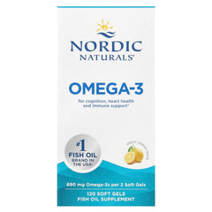 Nordic Naturals - Omega-3, 690mg - 120 Sgels - Lemon