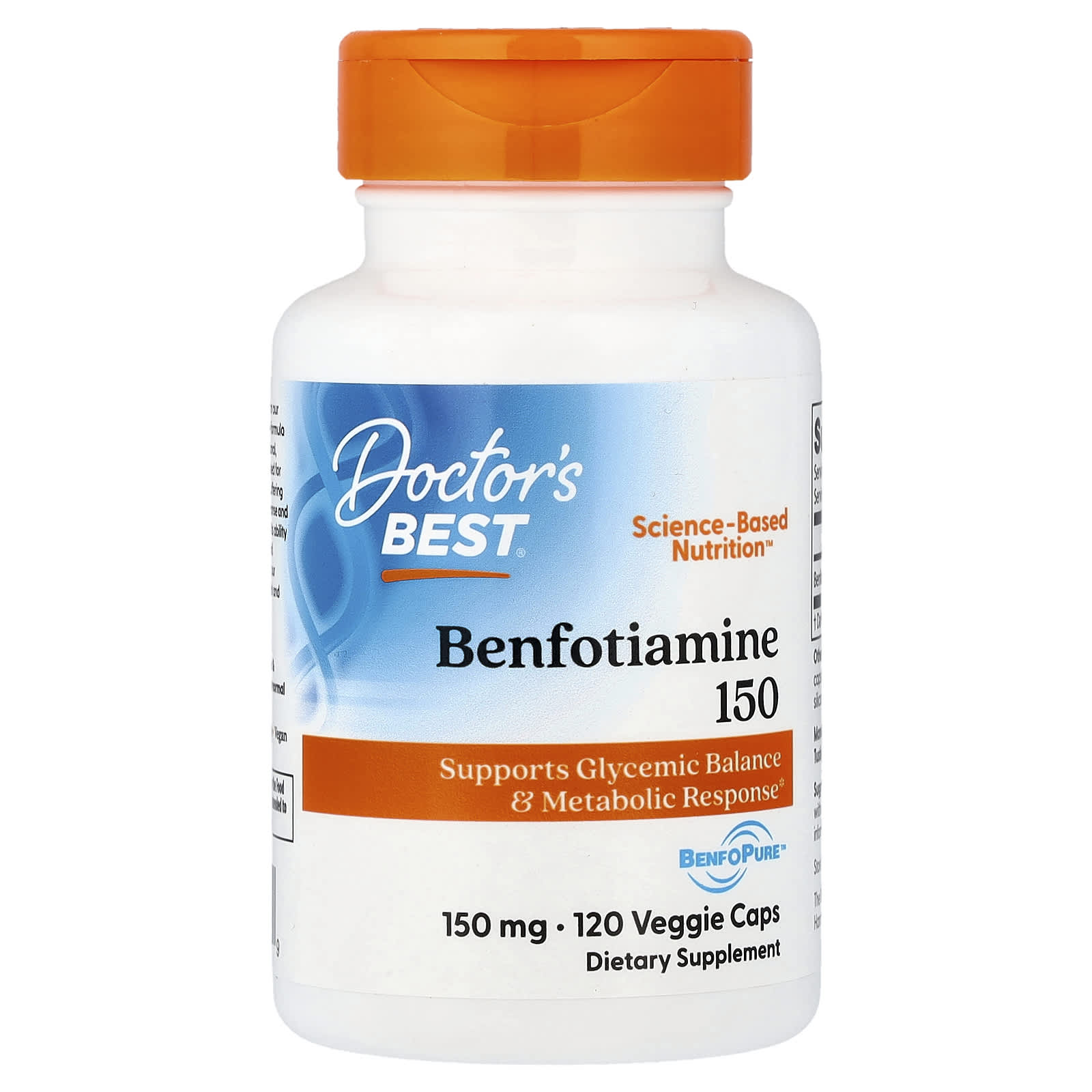 Doctor's Best - Benfotiamine Benfopurella - 150mg - 120 Vcaps