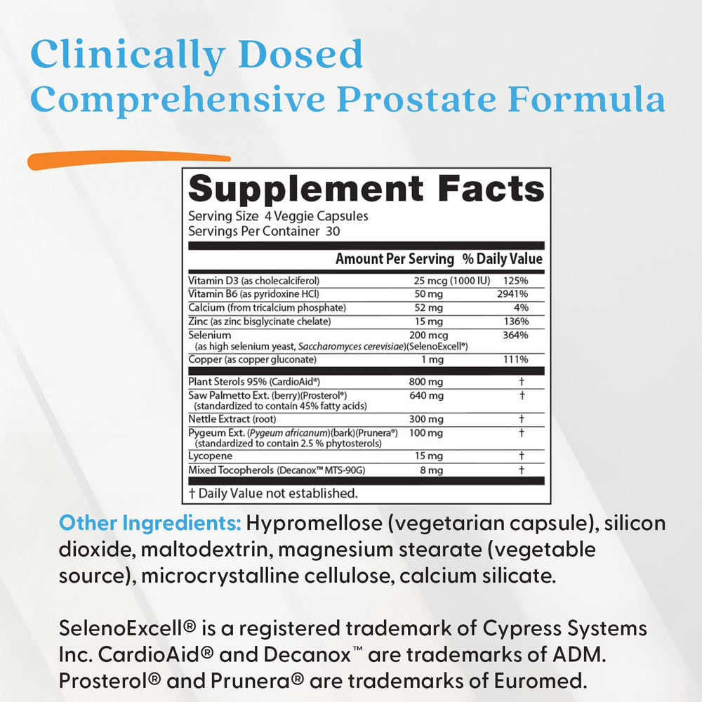 Doctor's Best Comprehensive Prostate Formula dosering