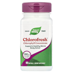 Chlorofresh Klorofyllkoncentrat baksida näringsfakta