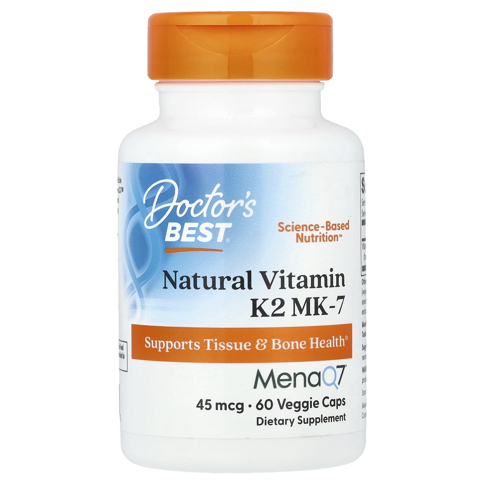Doctor's Best - Natural Vitamin K2 Mk7 With Menaq7