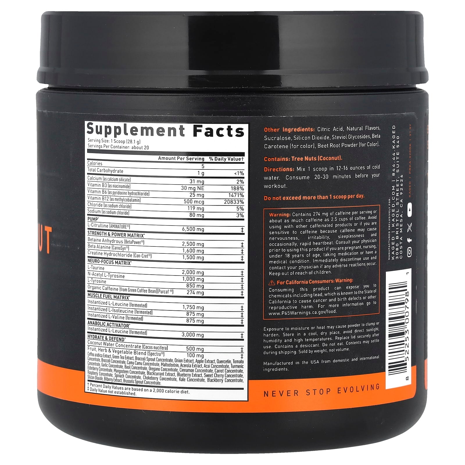 Kaged Muscle - Pre-Workout