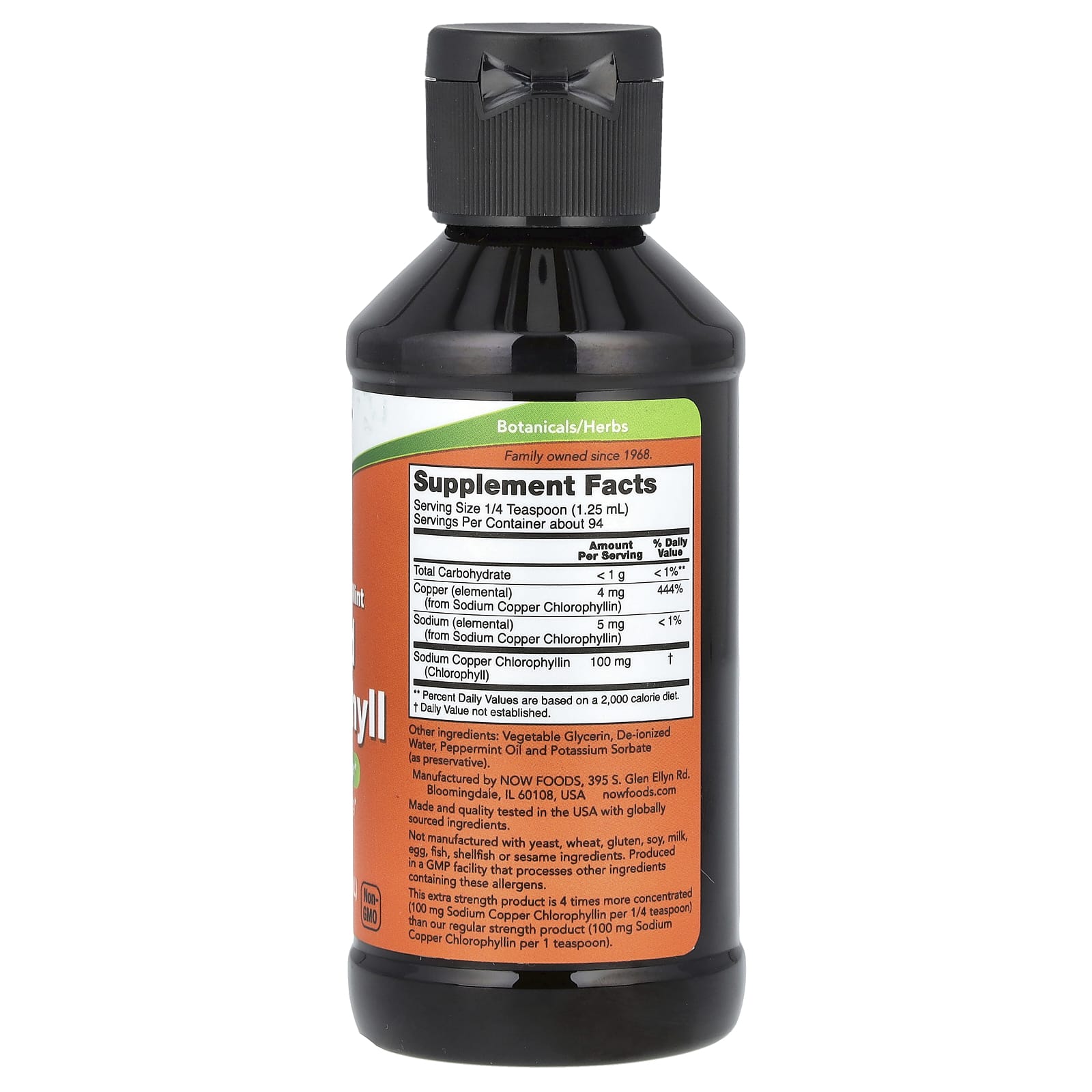 Extra Strength Liquid Chlorophyll produktöversikt