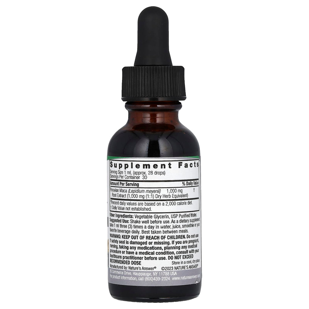 Maca Root ingredienser och dosering