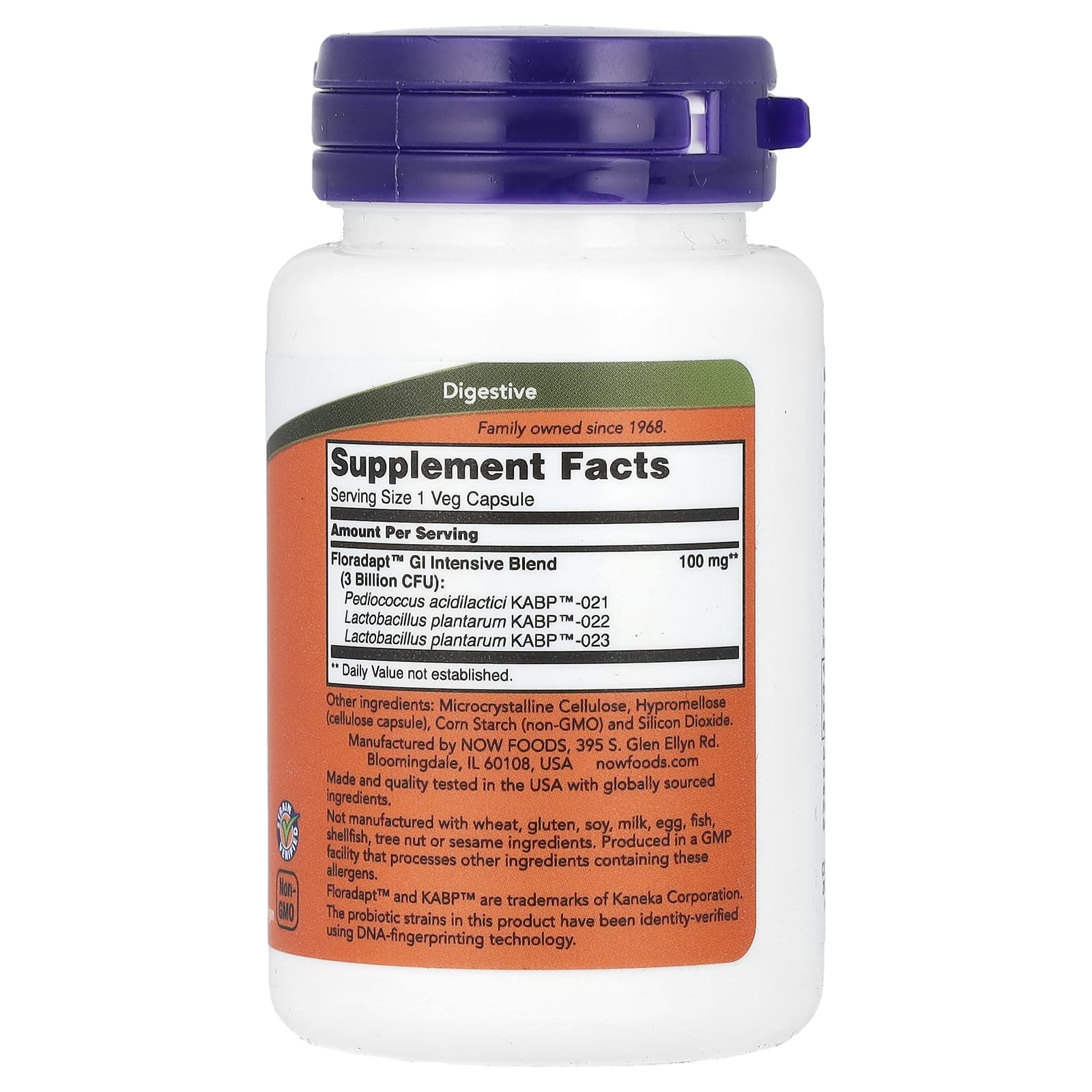 NOW Foods Intestinal Bacteria Support näringsfakta
