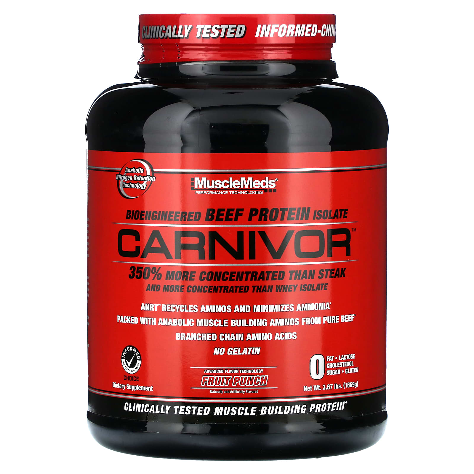 MuscleMeds Carnivor varningstext & instruktioner