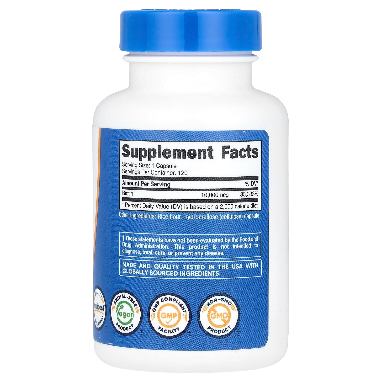 Nutricost - Biotin Vitamin B7 10,000mcg