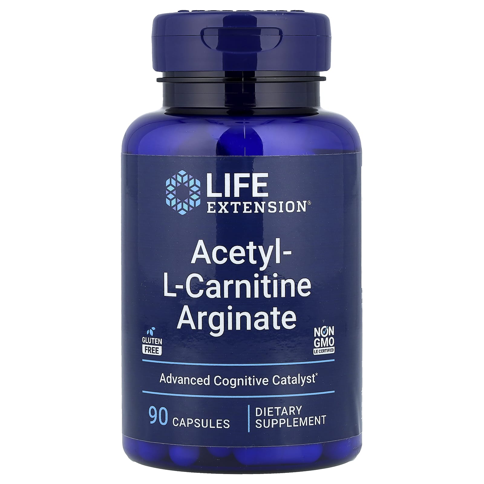 Life Extension - Asetyyli-L-karnitiini arginaatti - 90 Vcaps