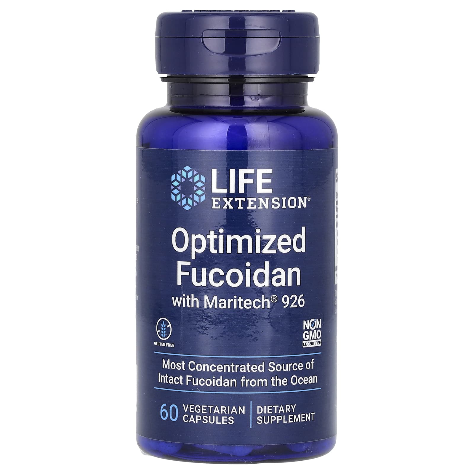 Life Extension Optimized Fucoidan baksida näringsfakta