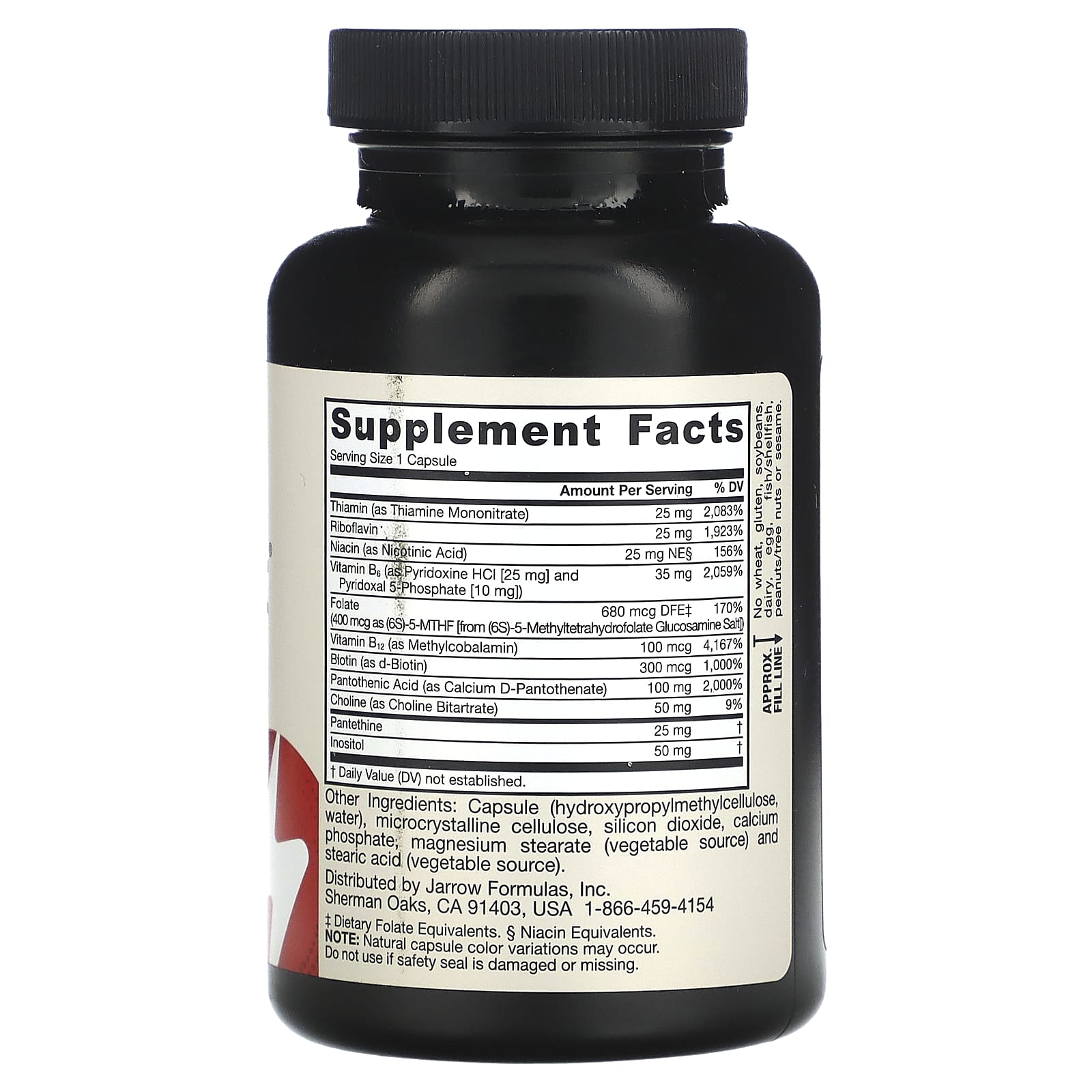 Vegan Biotin Ultra Strength baksida näringsfakta