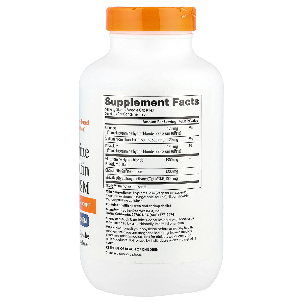 Doctor's Best - Doctor S Best Glucosamin Chondroitin MSM Med Optimsm