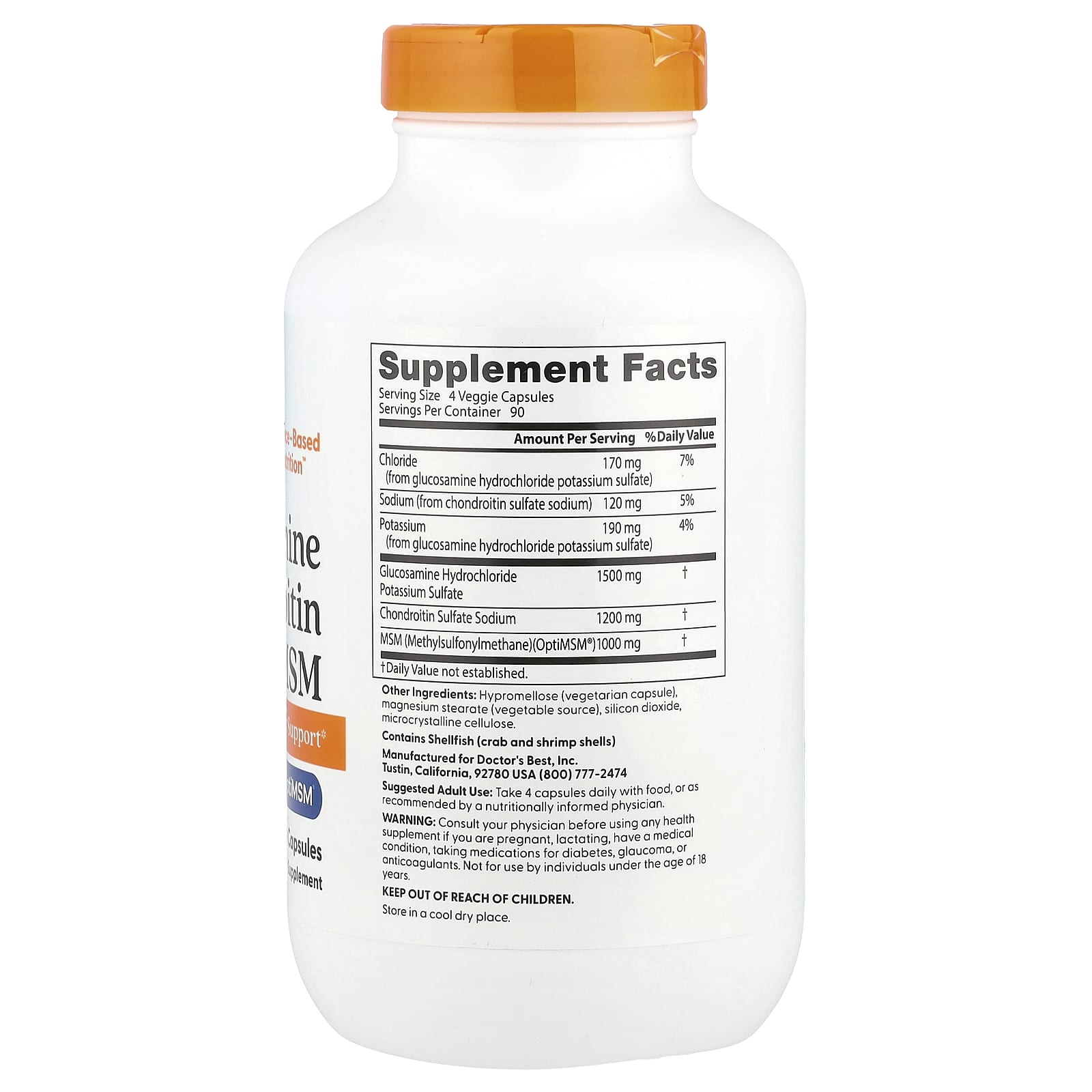 Doctor's Best - Glucosamin Chondroitin MSM