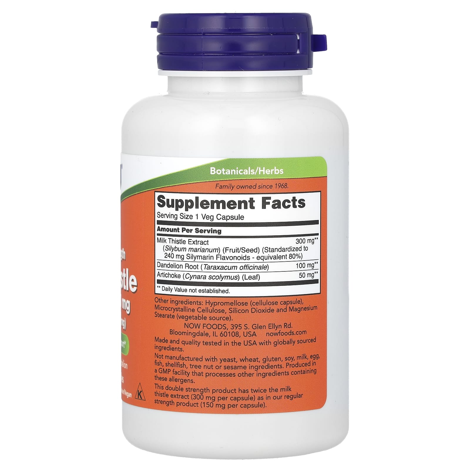 NOW Foods - Milk Thistle Extract - 750mg Maximum Strength - 90 Vcaps