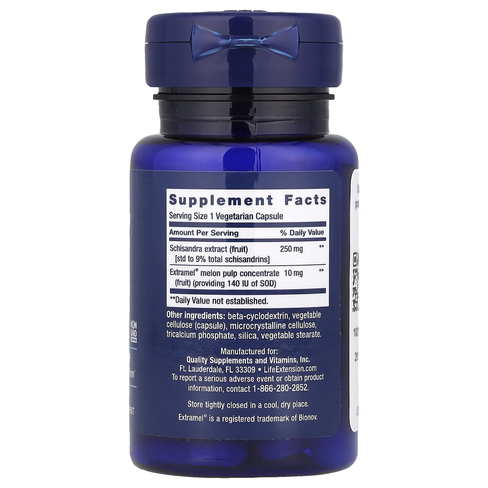 Liver Efficiency Formula näringsfakta etikett