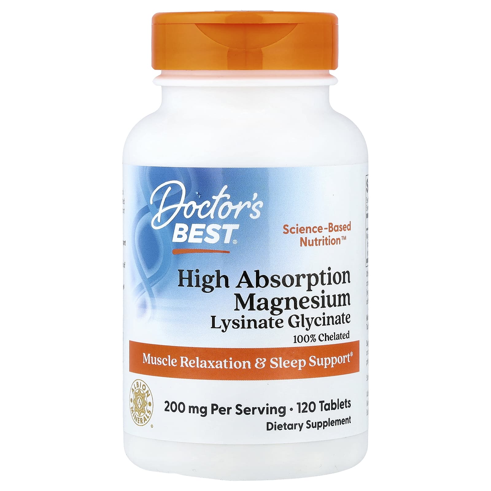 Doctor's Best High Absorption Magnesium baksida