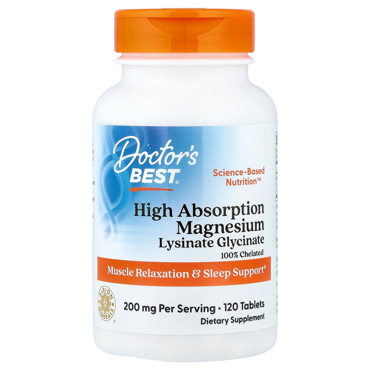 Doctor's Best High Absorption Magnesium baksida