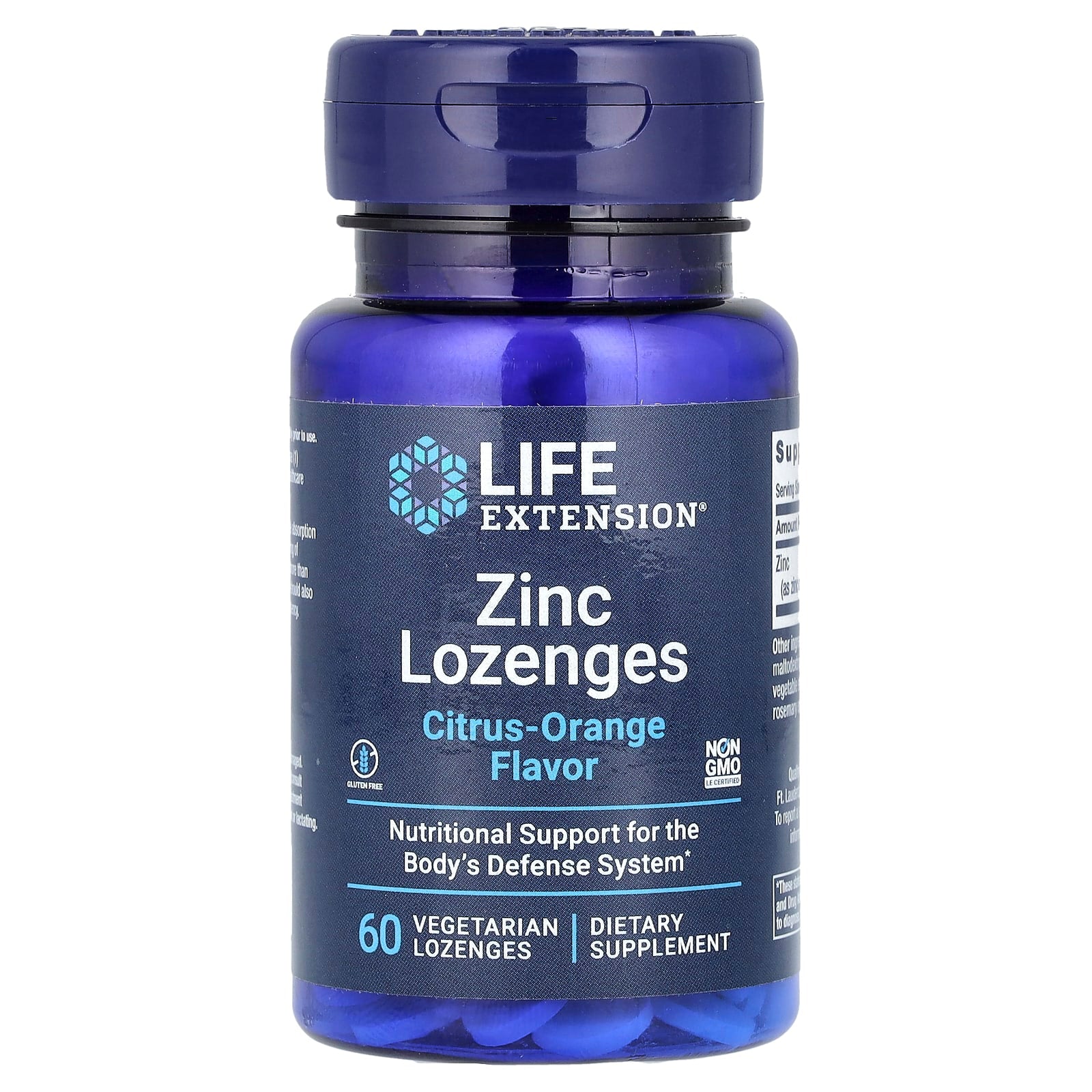 Life Extension Zinc Lozenges framsida
