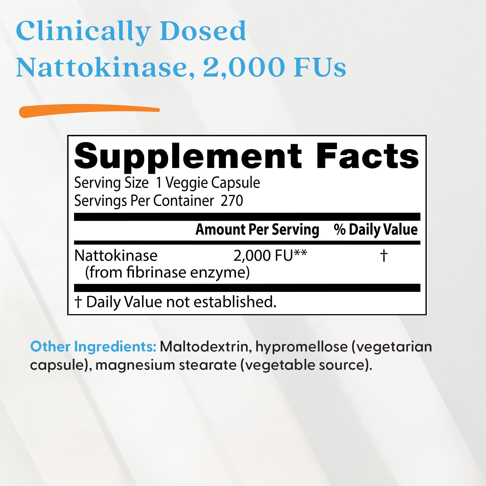 Nattokinase 2000 FU varningar och information