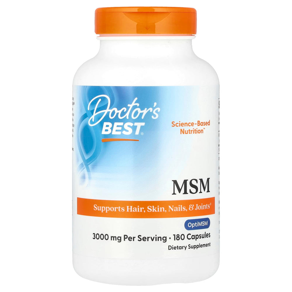 MSM med OptiMSM 3000 mg - baksida