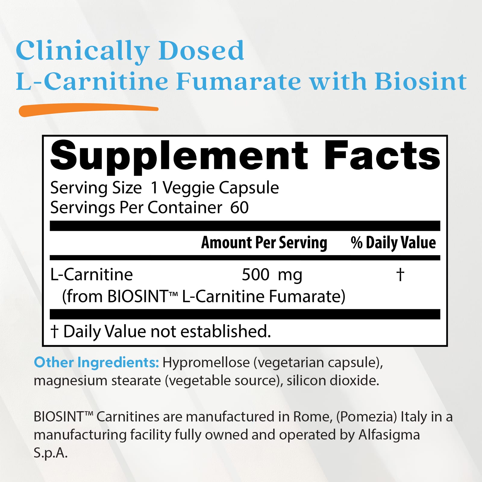 Doctor's Best - L-Karnitiini Fumaraatti Biosint Karnitiineilla