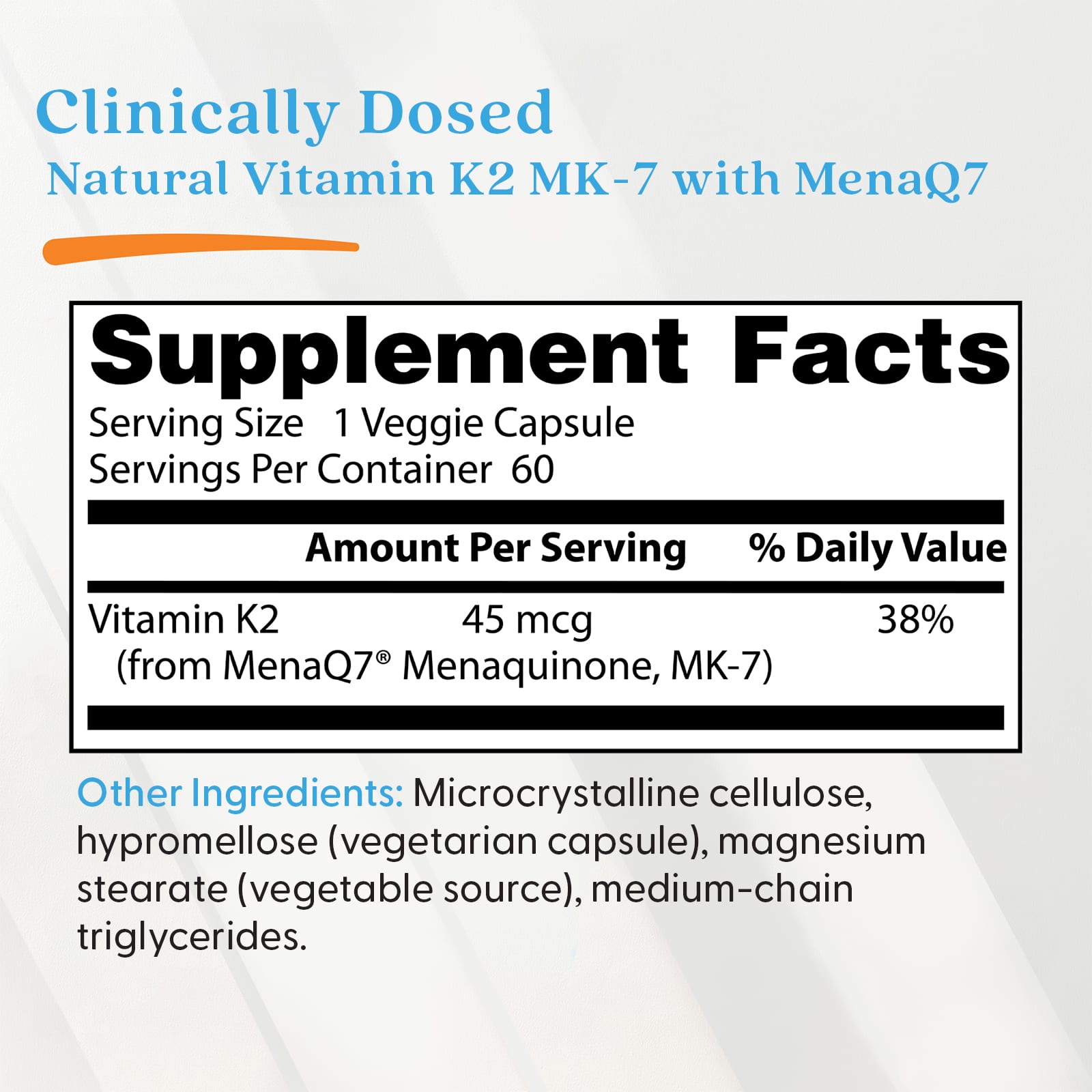 Doctor's Best - Natural Vitamin K2 Mk7 With Menaq7
