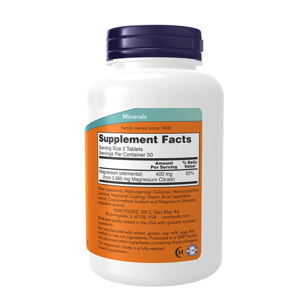 Now Foods - Magnesium Citrate