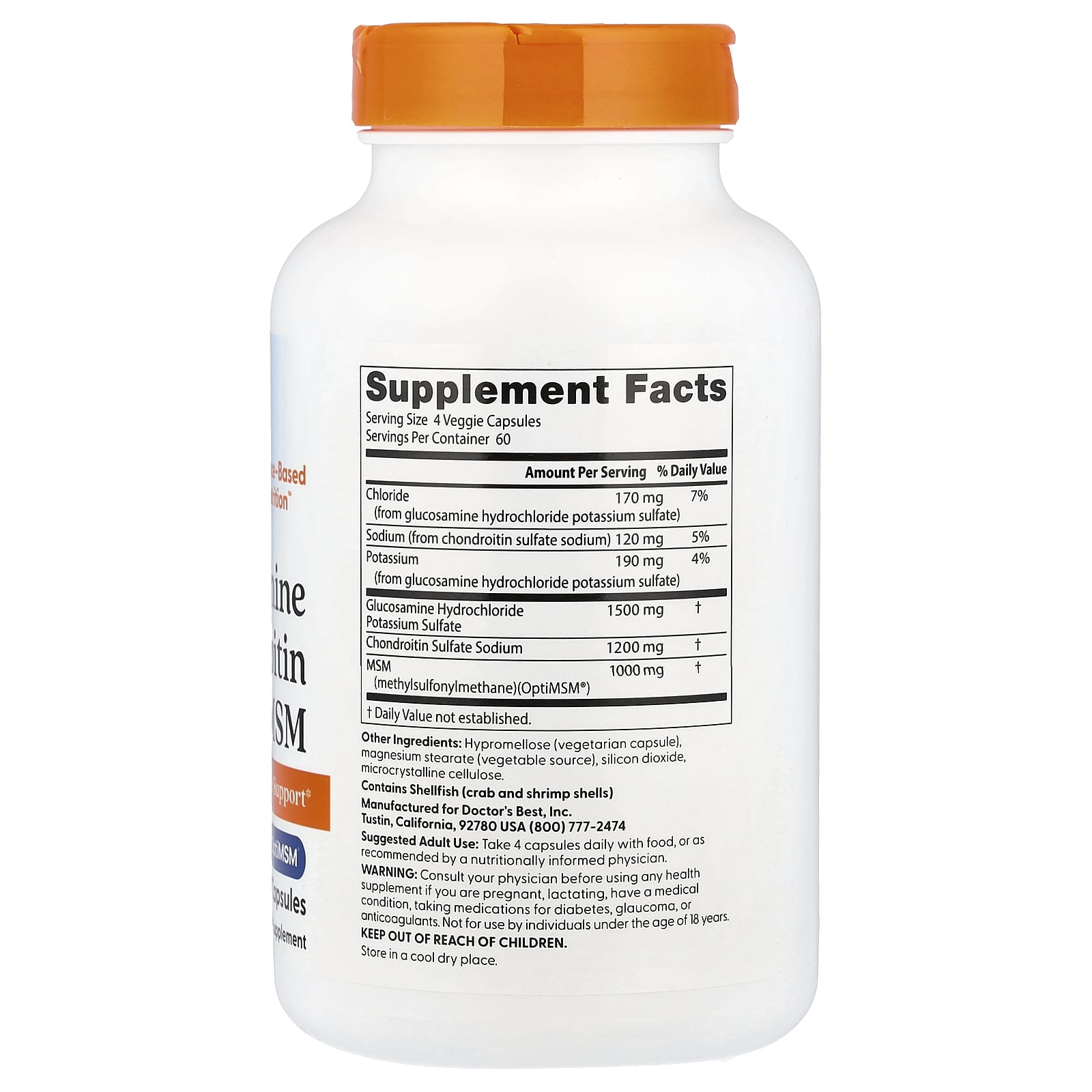 Doctor's Best - Glucosamin Chondroitin MSM