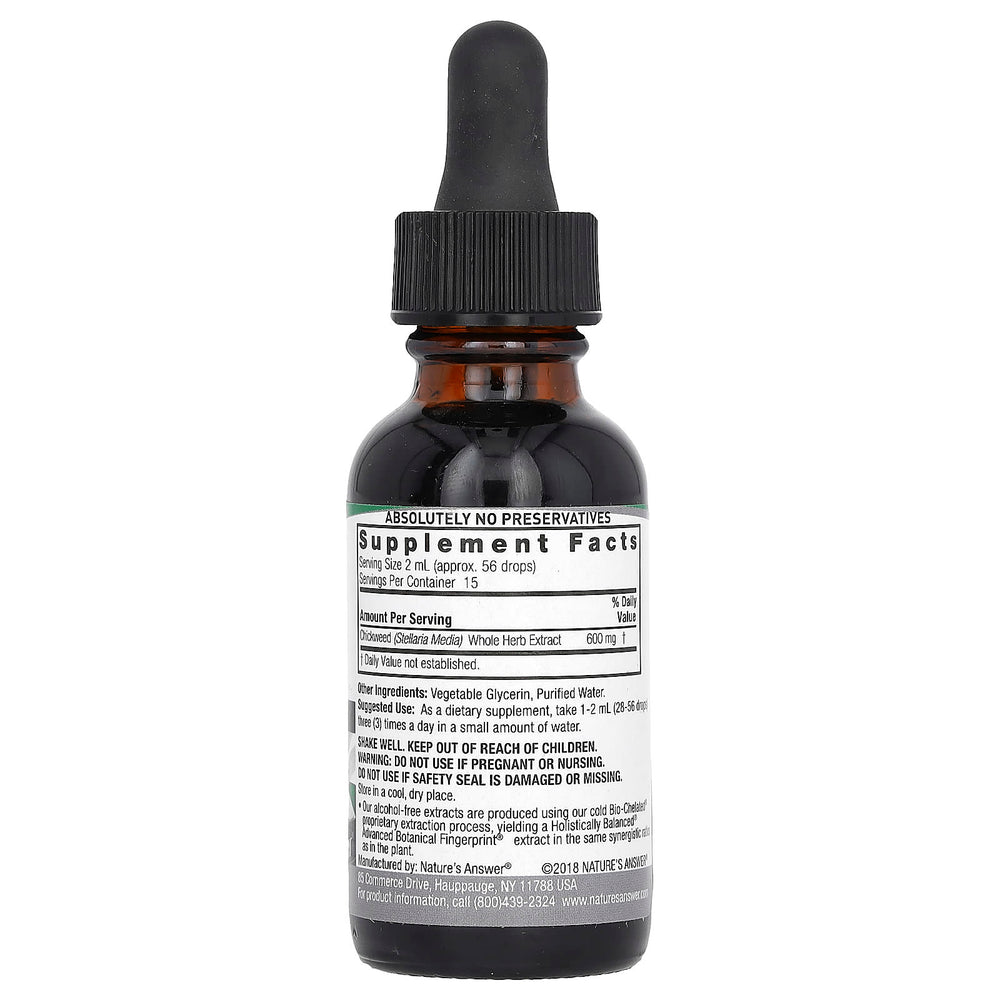 Chickweed Extract ingredienser och bruksanvisning