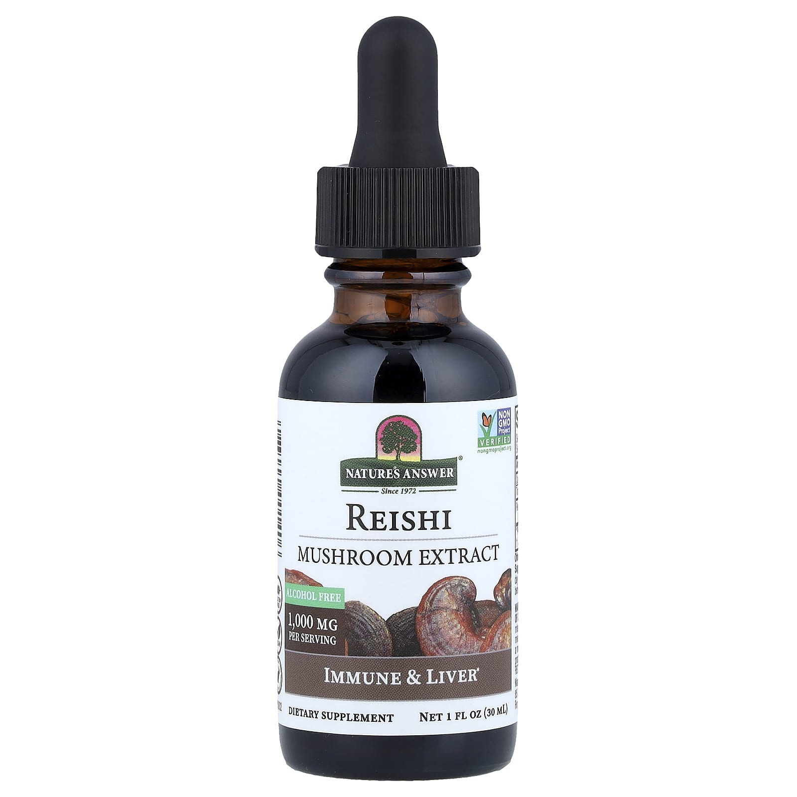 Nature'S Answer - Reishi-sieniuute - 1000mg, 30 päivää