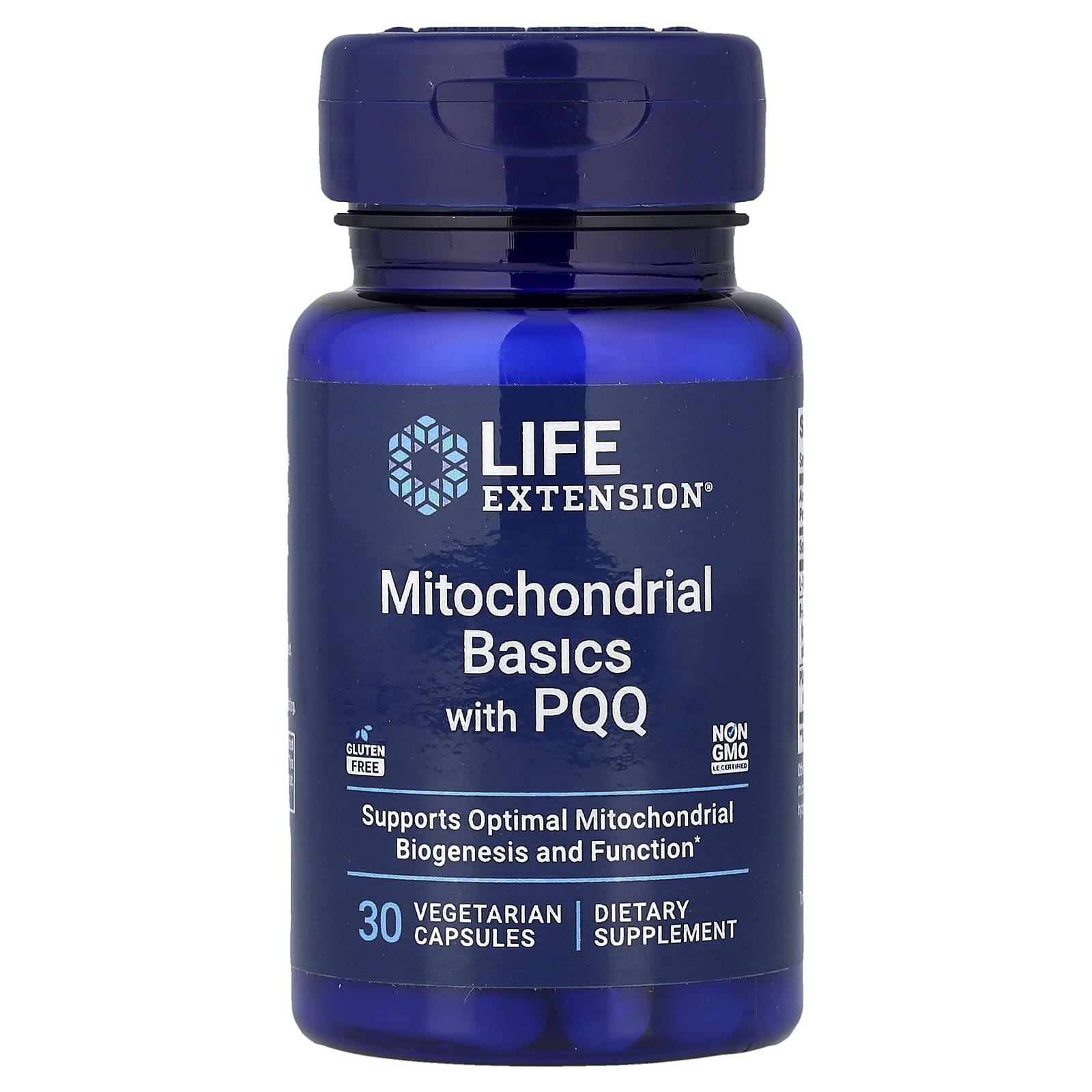 Mitochondrial Basics With PQQ baksida näringsfakta