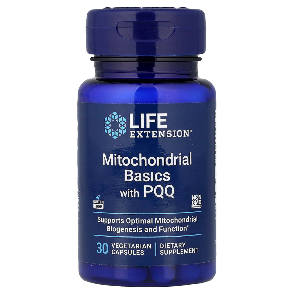 Mitochondrial Basics With PQQ baksida näringsfakta