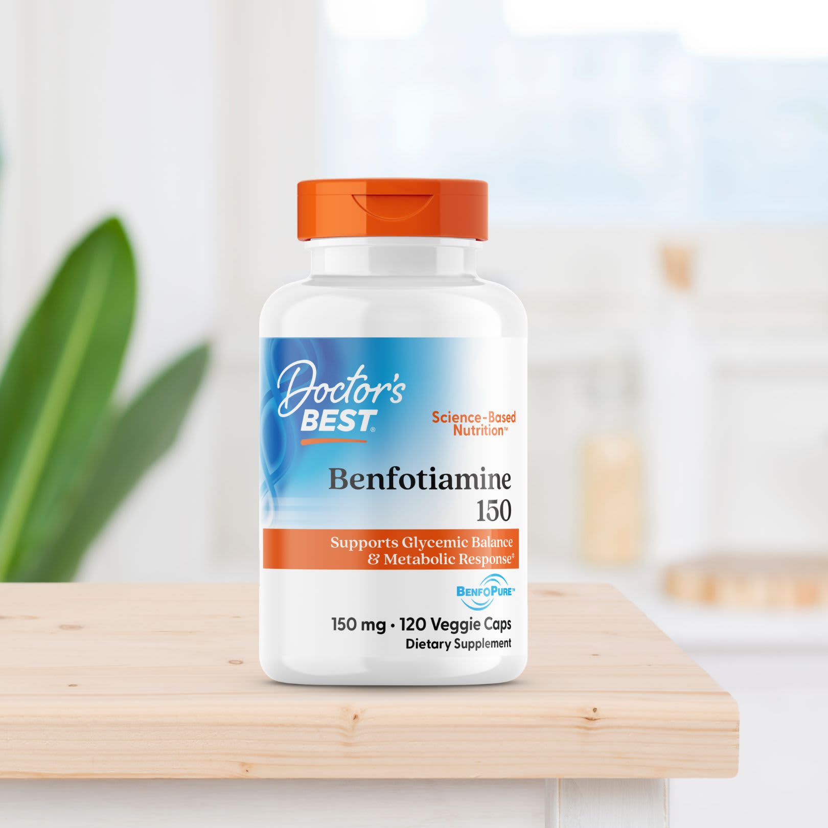 Doctor's Best - Benfotiamine Benfopurella - 150mg - 120 Vcaps