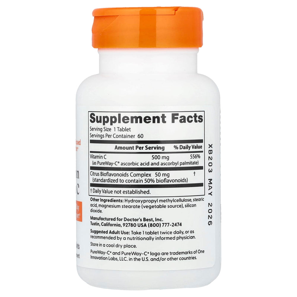 Doctor's Best High Absorption Vitamin C näringsfakta