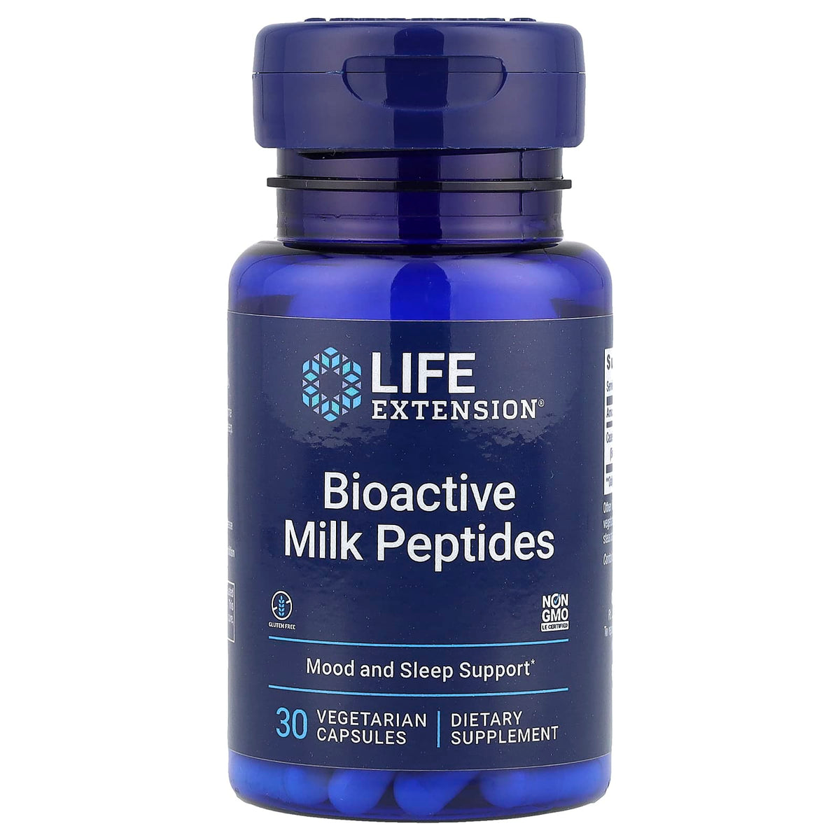 Bioactive Milk Peptides baksida näringsfakta