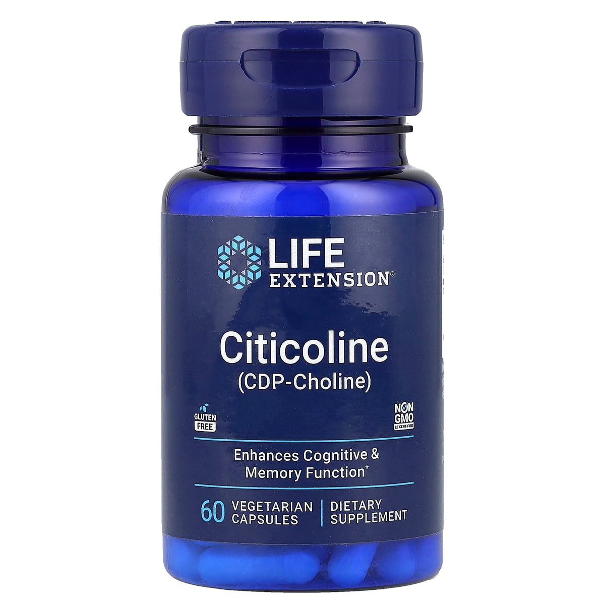 Life Extension Citicoline 60 Vcaps framsida