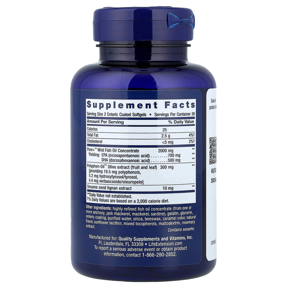 Life Extension Super Omega-3 förpackning detalj