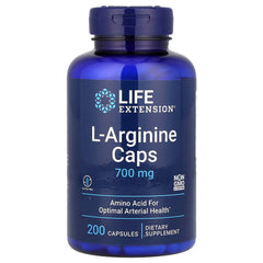 L-Arginin 700 mg baksida med näringsfakta