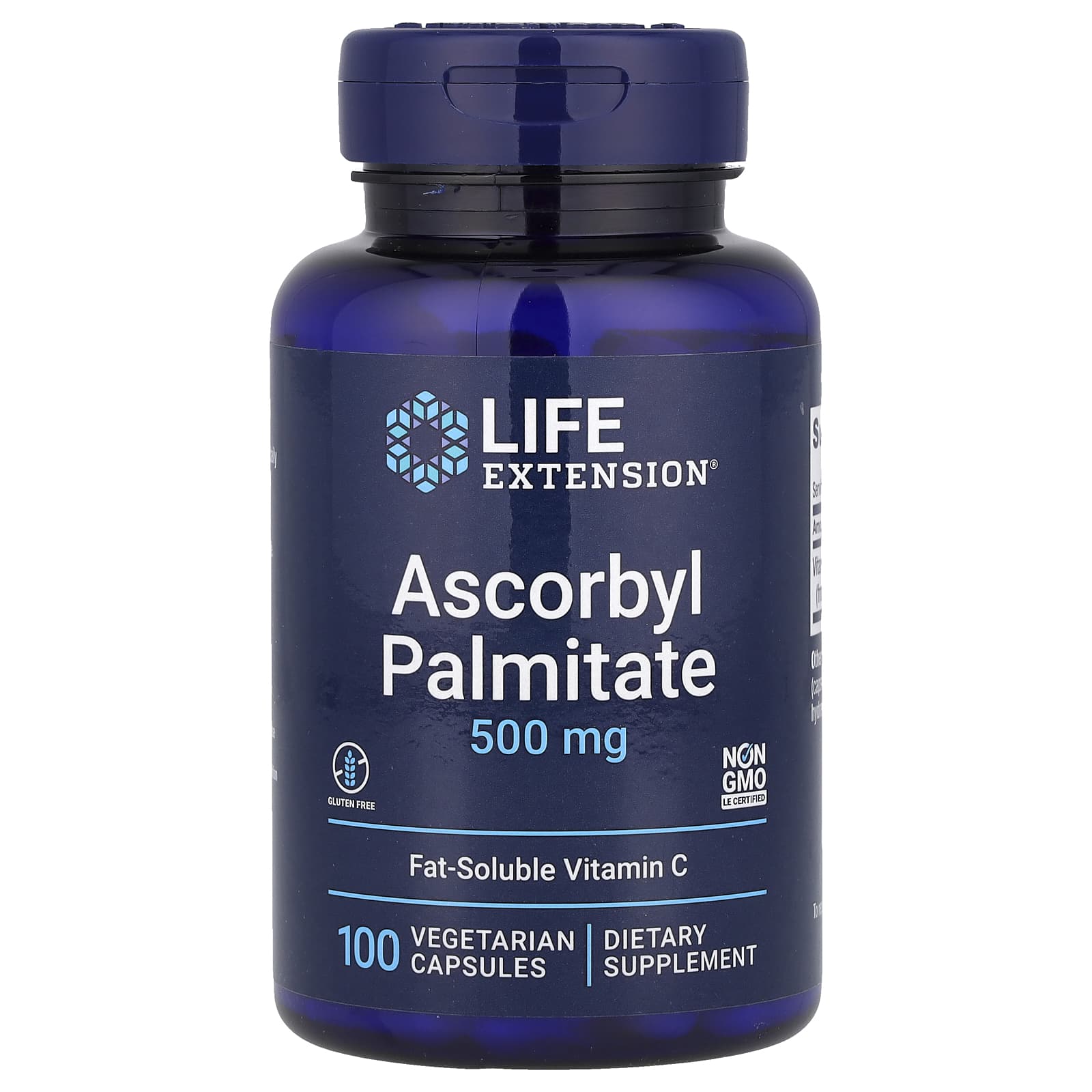 Life Extension Ascorbyl Palmitate baksida