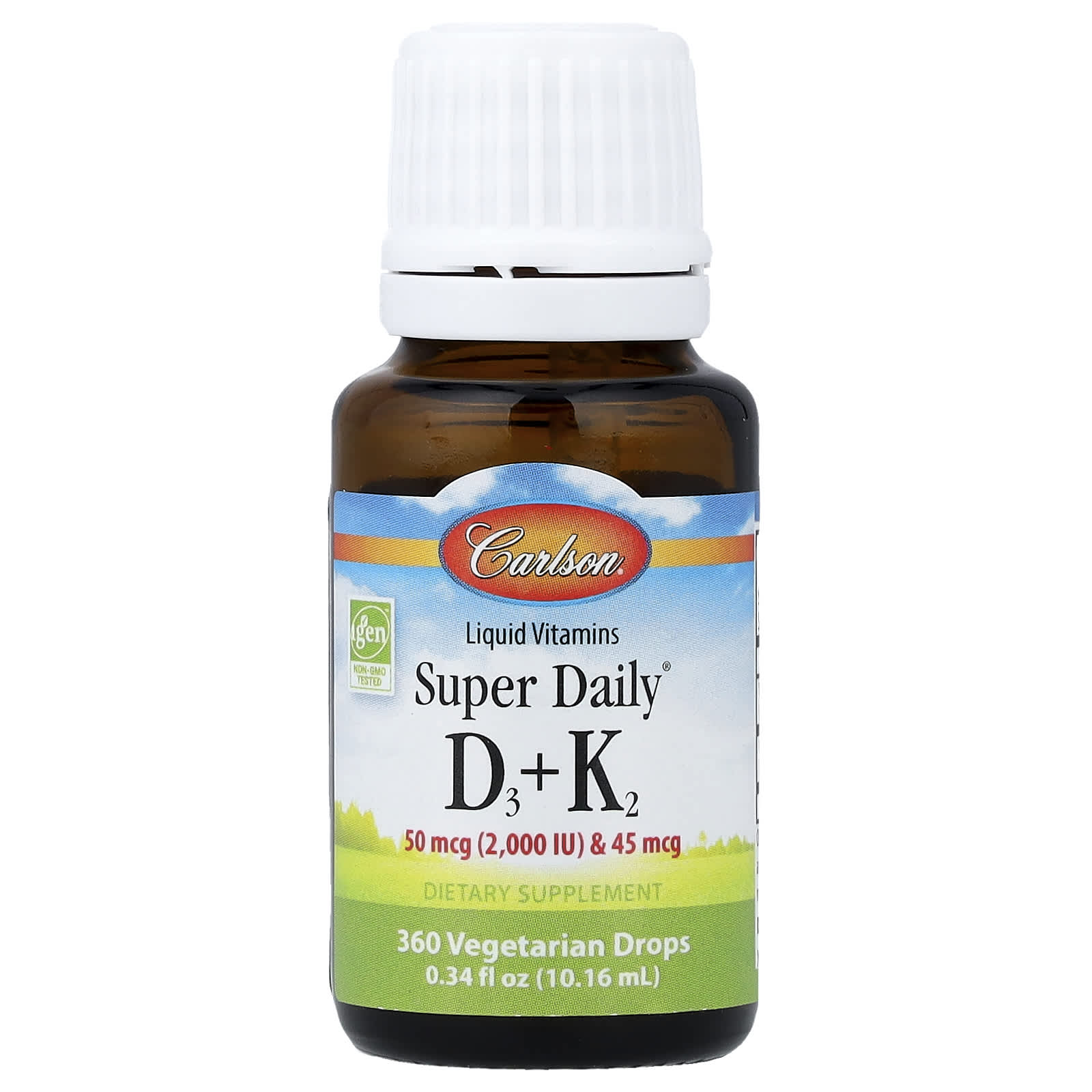 Carlson Labs Super Daily D3+K2 ingredienser