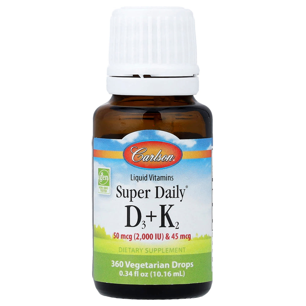 Carlson Labs Super Daily D3+K2 ingredienser