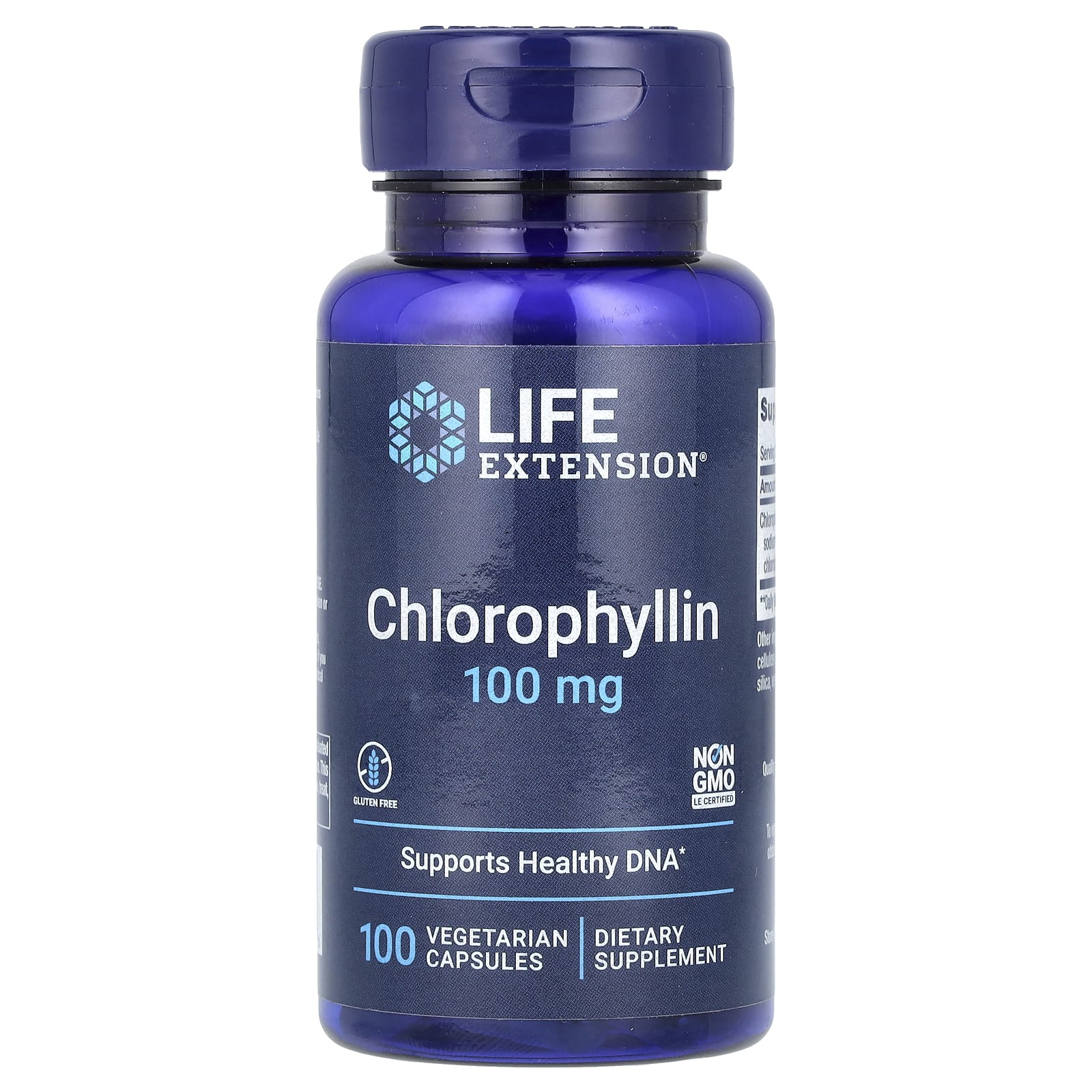 Life Extension Chlorophyllin baksida
