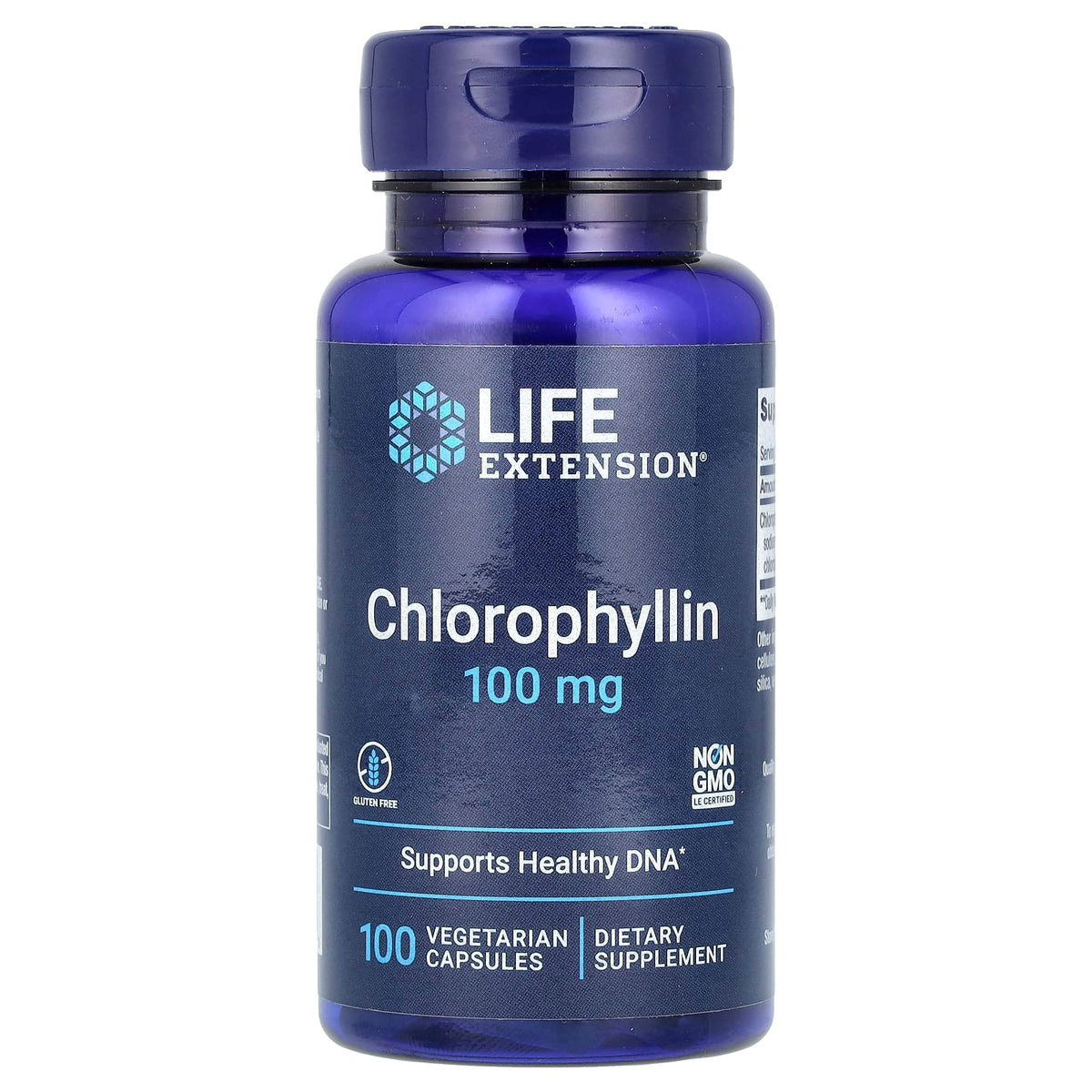Life Extension Chlorophyllin baksida