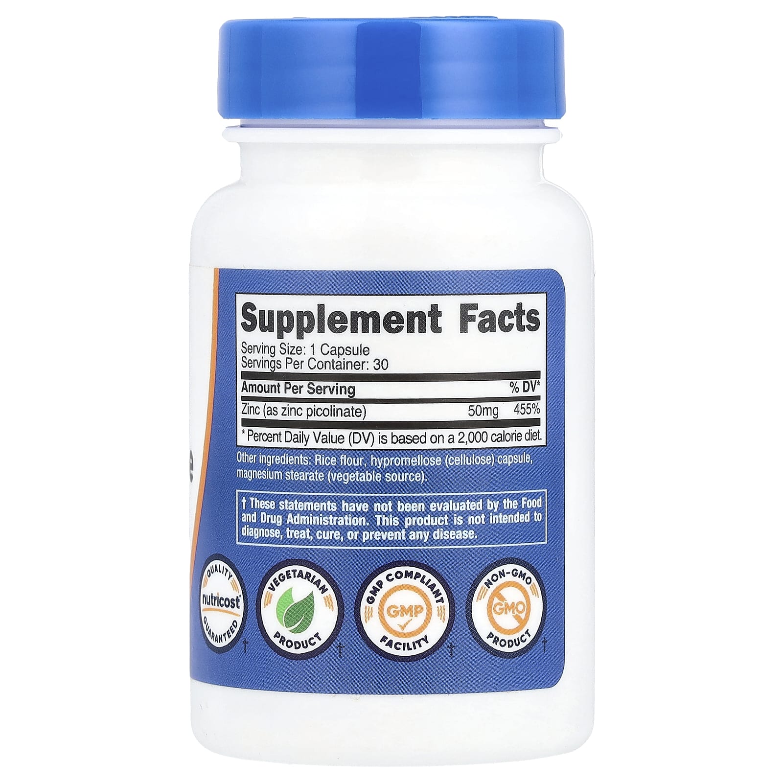 Zinc Picolinate näringsfakta och ingredienser