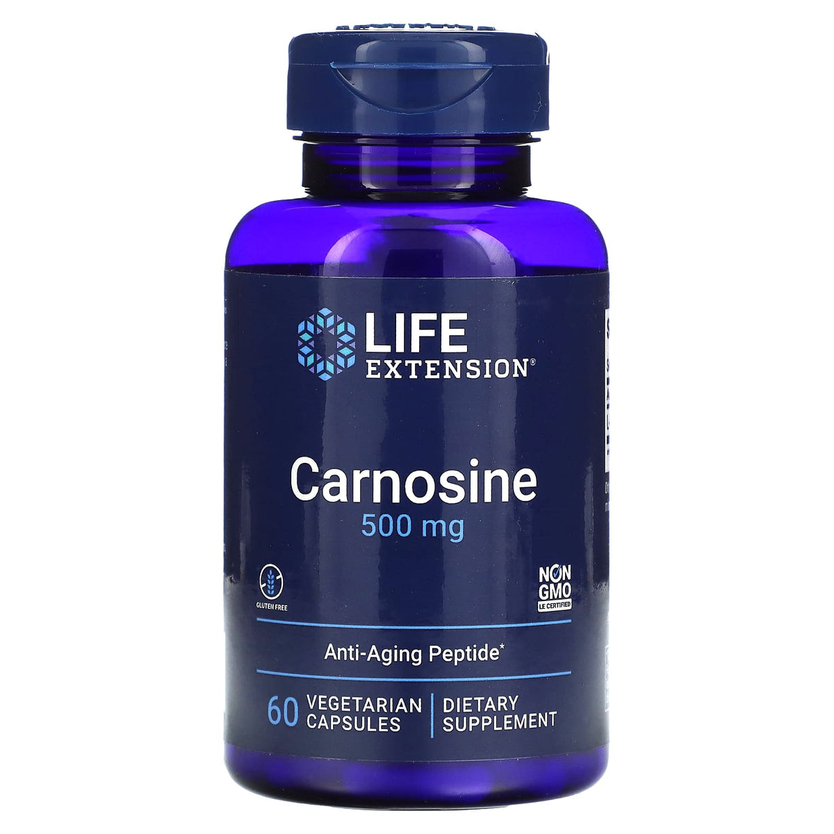 Carnosine 500mg baksida med näringsfakta