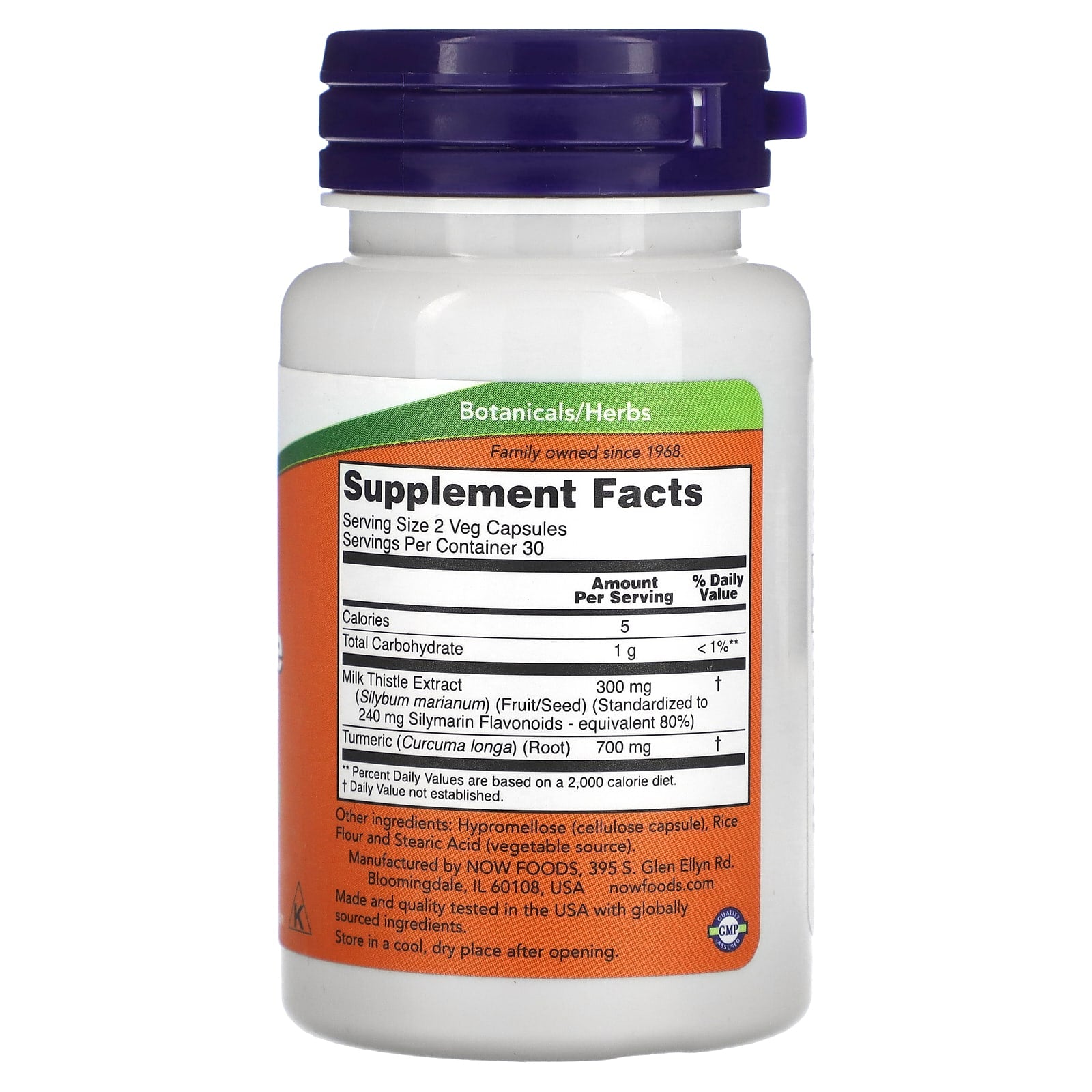 Now Foods - Maitohorsma-uute Kurkumalla, 150mg