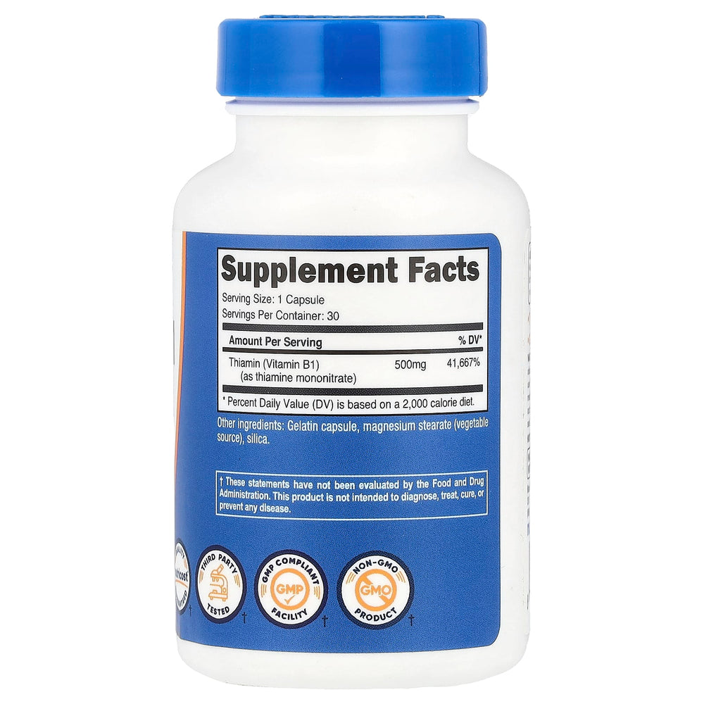 Vitamin B1 Tiamin kapsel detalj