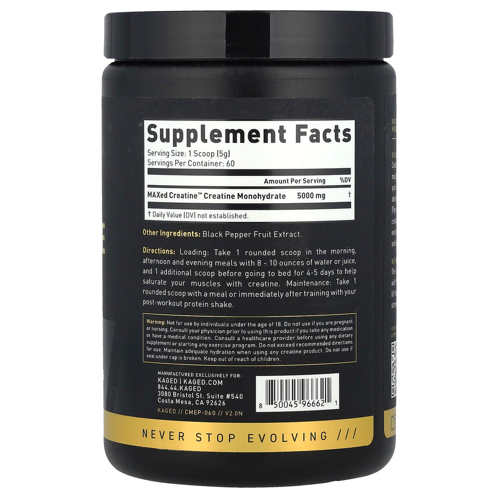 Creatine Monohydrate Elite Series näringsfakta