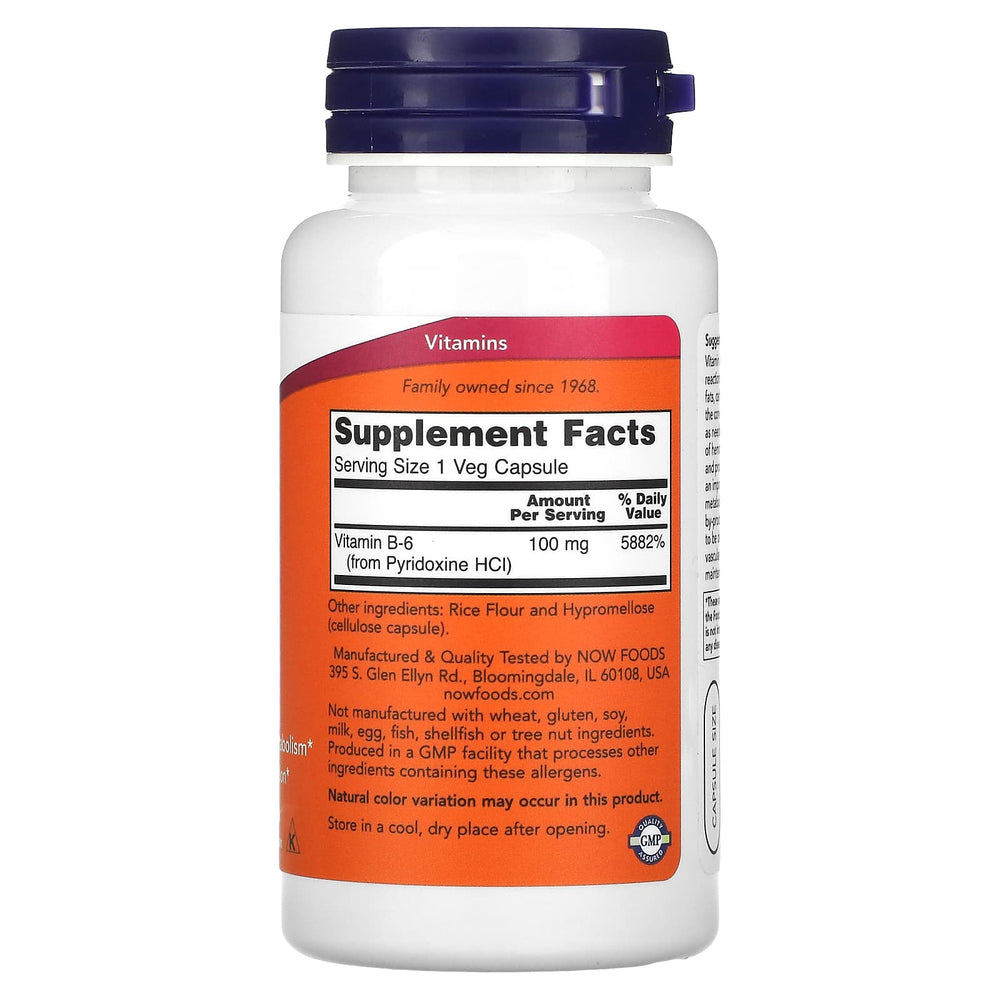 Vitamin B-6 produktdetalj näringsinformation