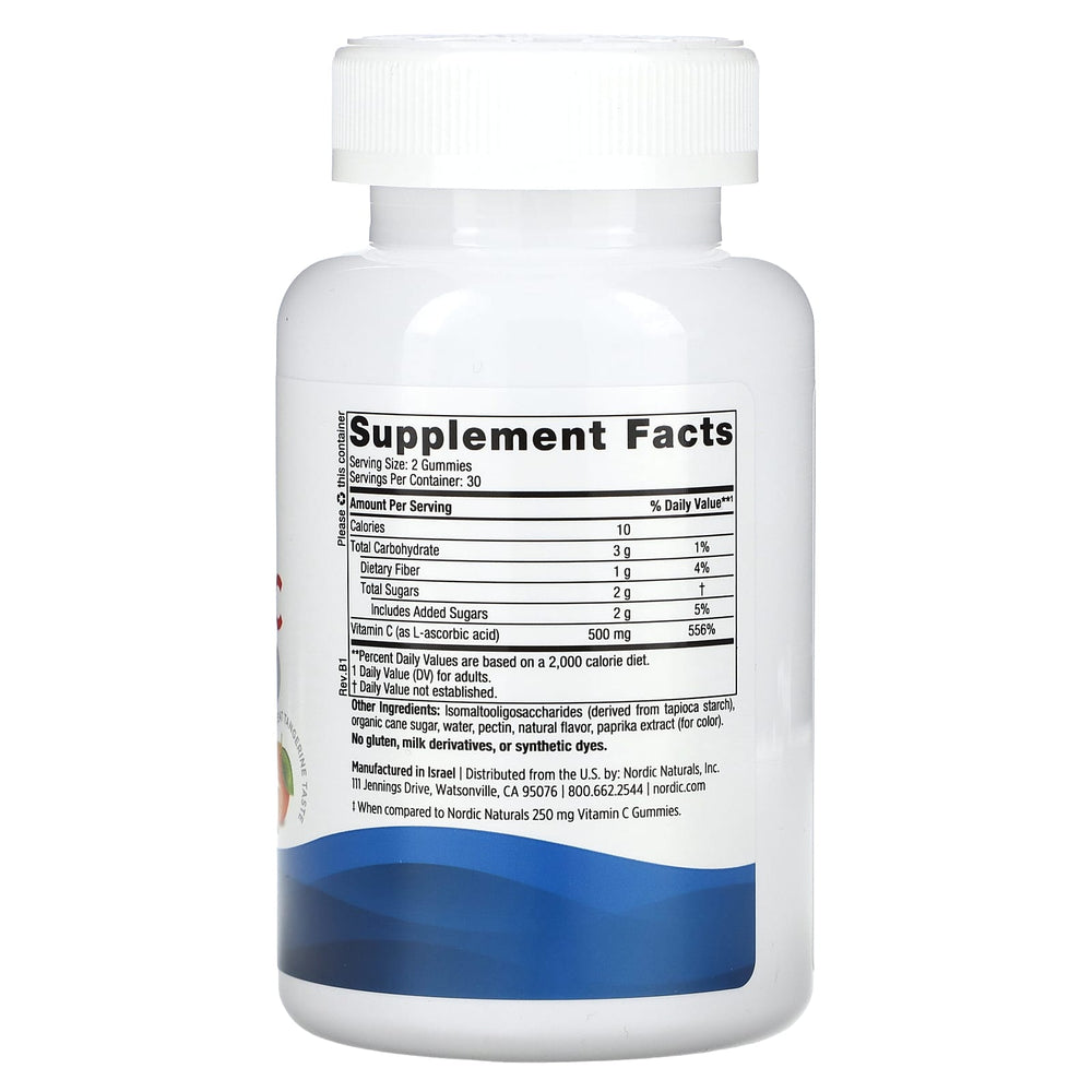 Vitamin C Extra Strength Tugggummin ingredienser lista