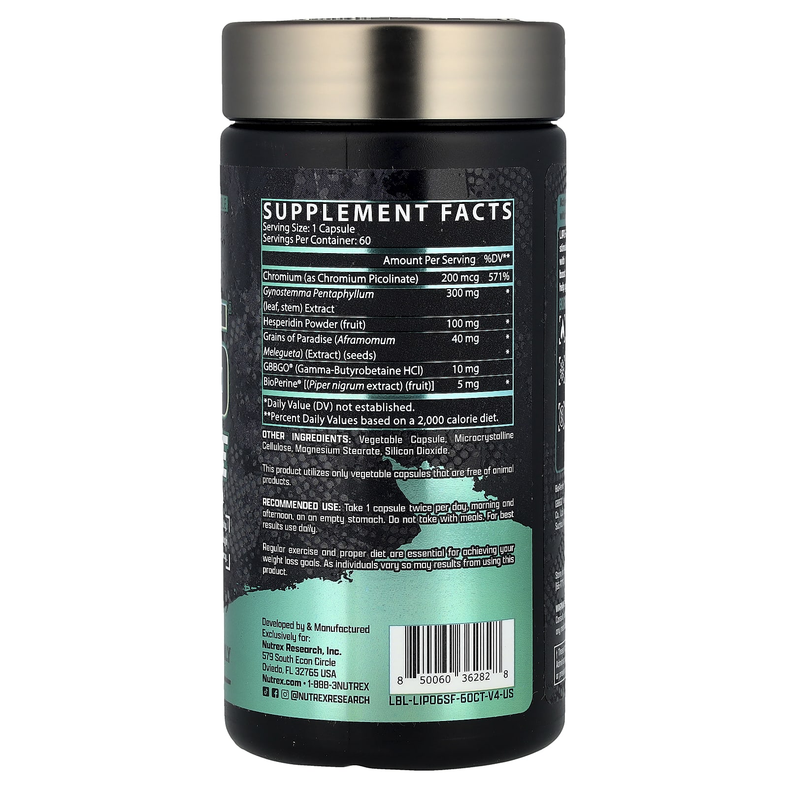 Nutrex - Research - Lipo-6 Stim-Free - 60 kapselia